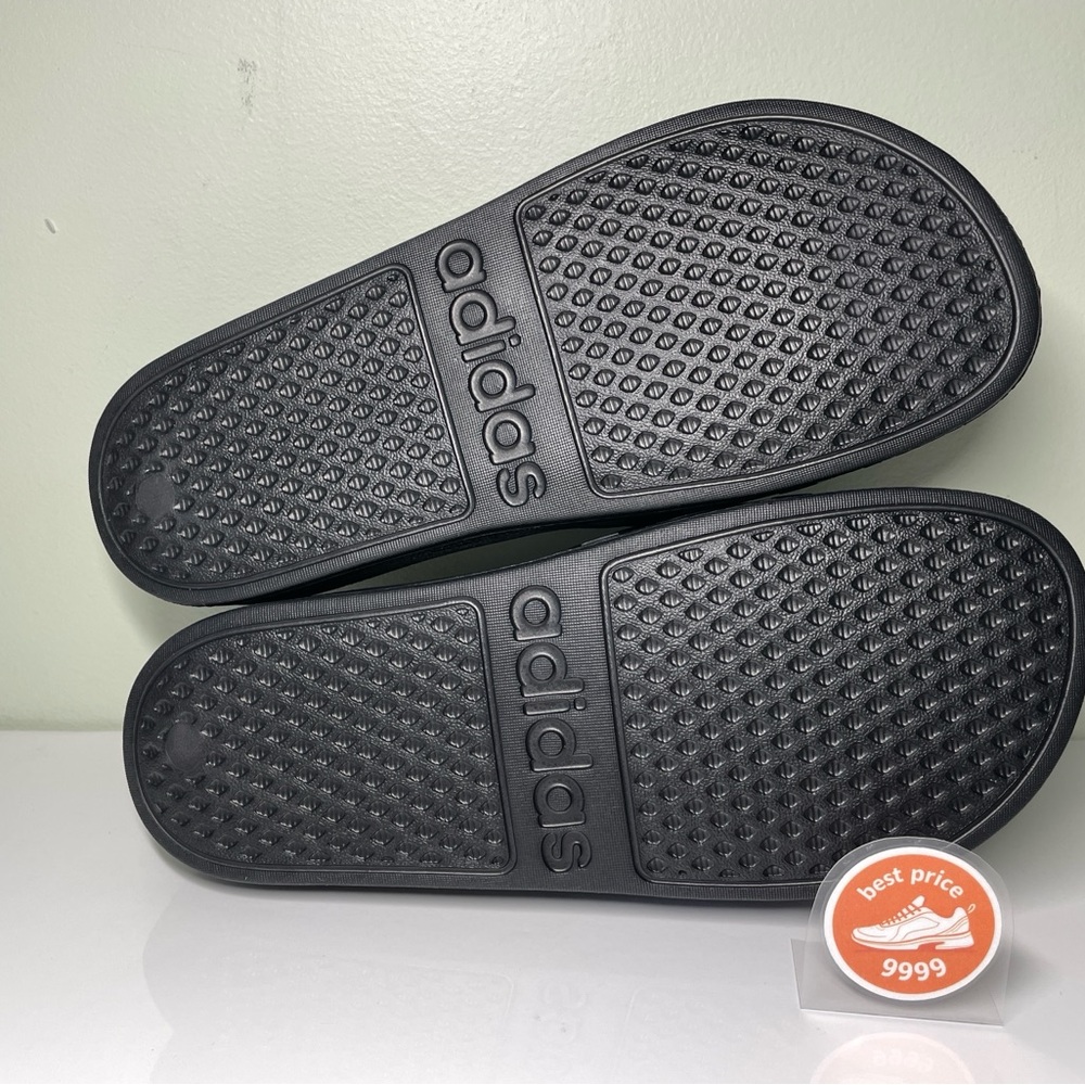 adidas - M6/W7 - M7/W8 - Adilette Aqua Slides Sandals Black F35550 - New - Picture 7 of 10